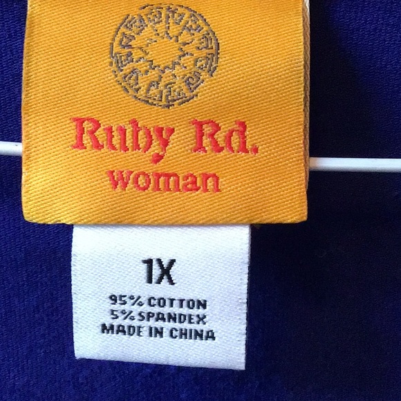 Ruby Rd. Blue Top - Picture 3 of 5